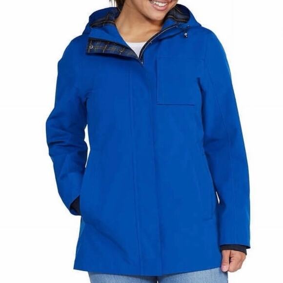 Pendleton Womens Waterproof Breathable Jacket Women’s Size XL Blue Plaid Lined - Picture 1 of 11